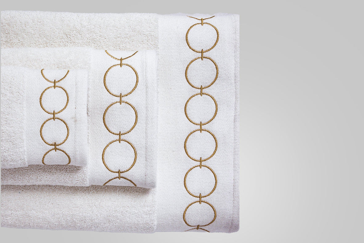 Gold Chains Towels Set